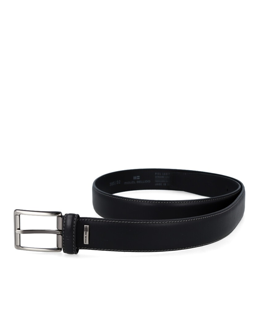 Bellido 385 leather belt with stitching