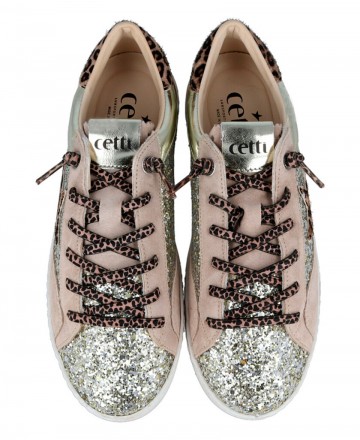 Zapatilla glitter mujer Cetti C-1342 SRA