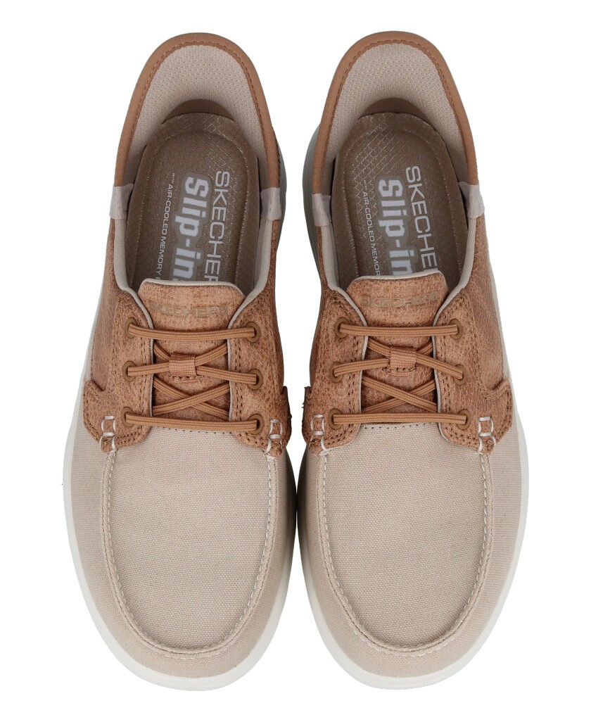 Beige Skechers SlipIns OnTheGo sports shoes