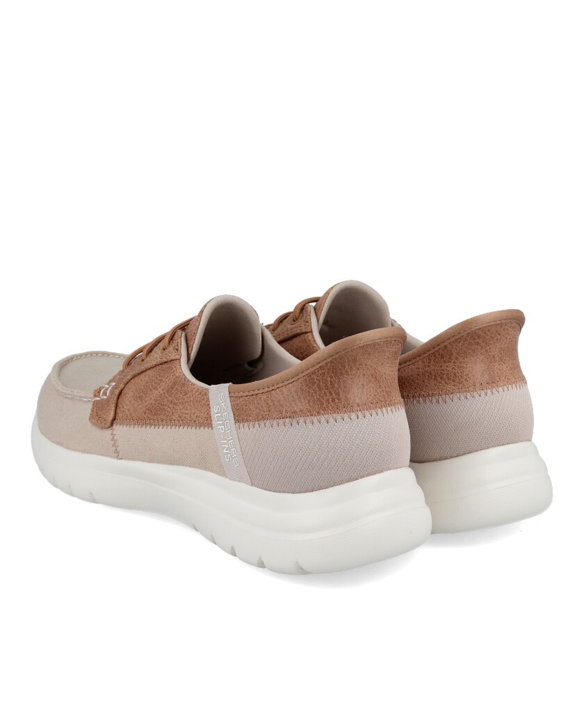 Náutico deportivo Beige Skechers SlipIns OnTheGo