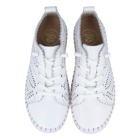 pZapatos para mujer en color blanco Caracteristicas cordones elasticos altura de piso 2 cm zapato de estilo casual suela de gom