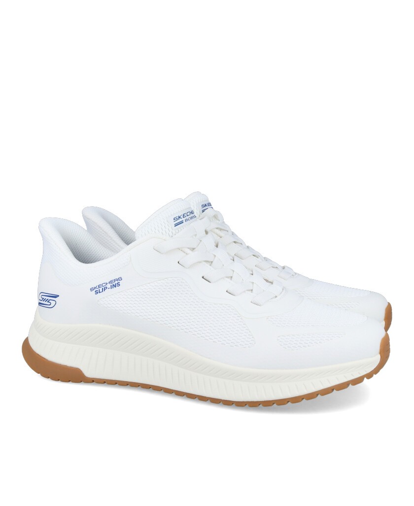 Zapatillas de color blanco Skechers Bobs Squad 4