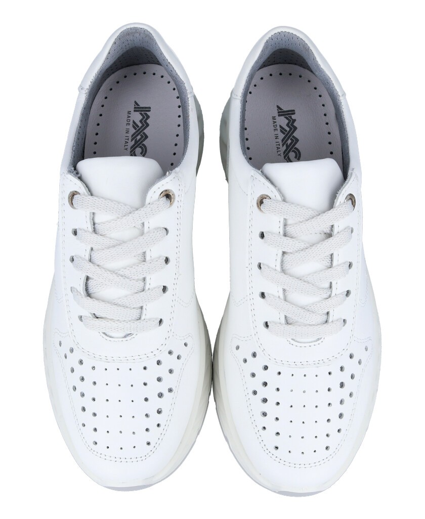 Zapatilla de piel troquelada Imac 757010 1405/001