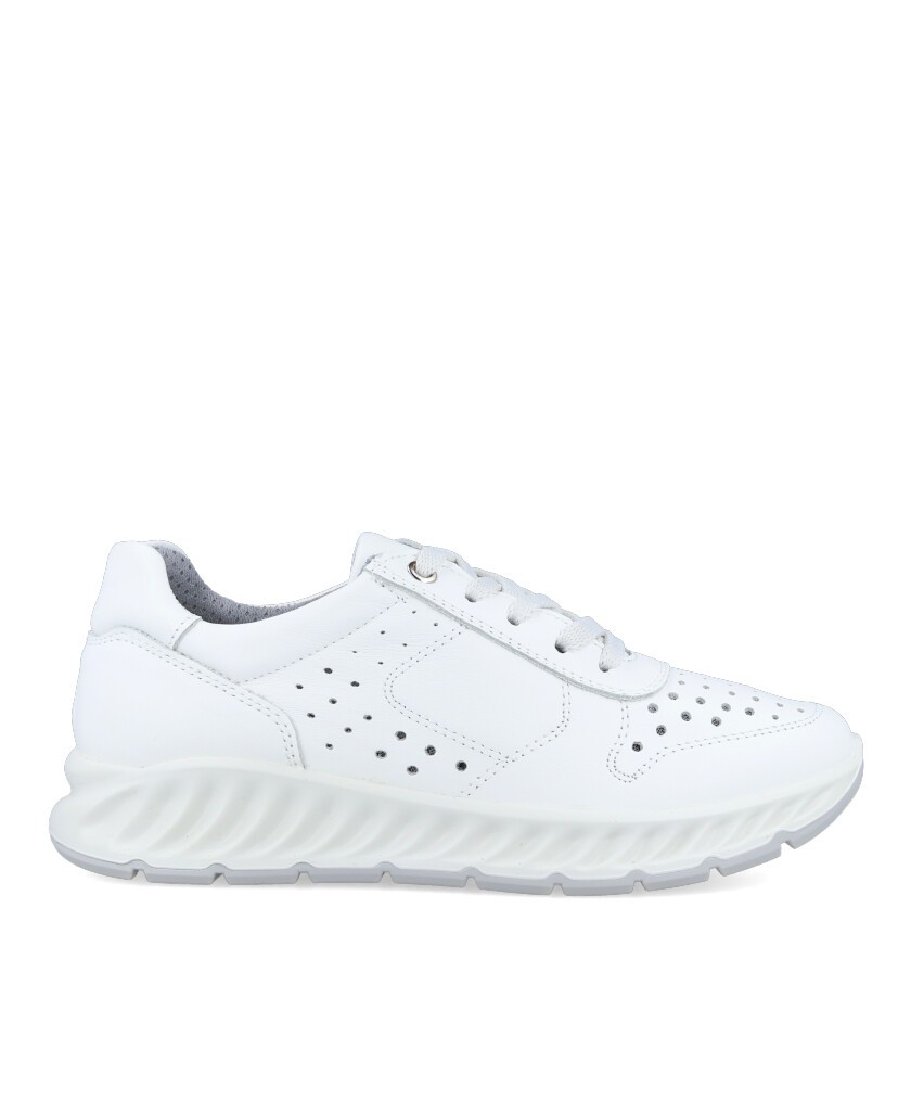 Imac 757010 1405/001die-cut leather sneaker