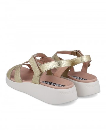 Wonders C6541 low wedge sandals