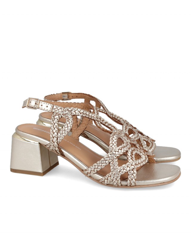 Gioseppo Crescent 75451-M metallic sandals