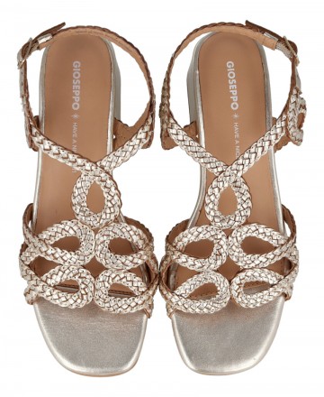 Gioseppo Crescent 75451-M metallic sandals