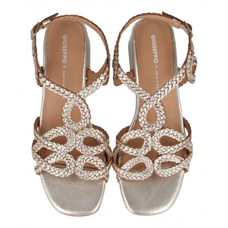 Gioseppo Crescent 75451-M metallic sandals