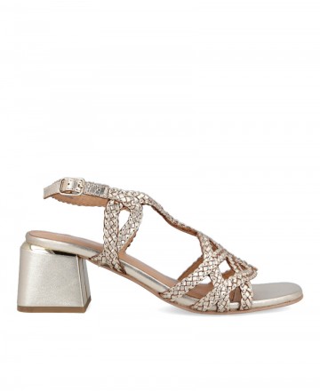 Gioseppo Crescent 75451-M metallic sandals