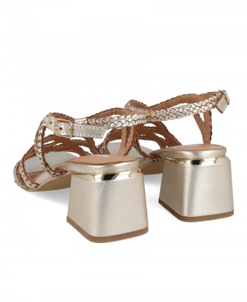 Gioseppo Crescent 75451-M metallic sandals