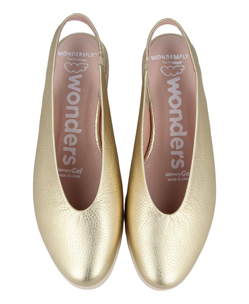 Zapato destalonado de cuña Wonders C33152