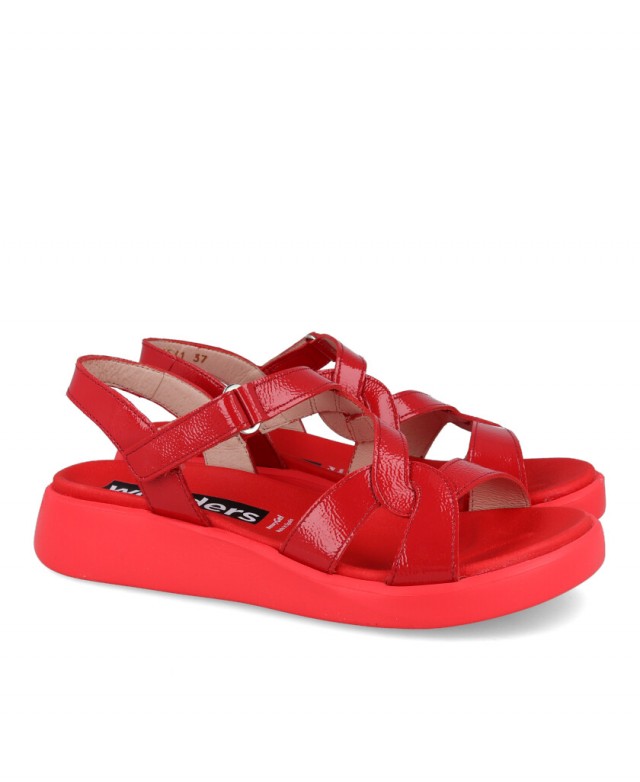 Sandalias casual de piel Wonders C6541