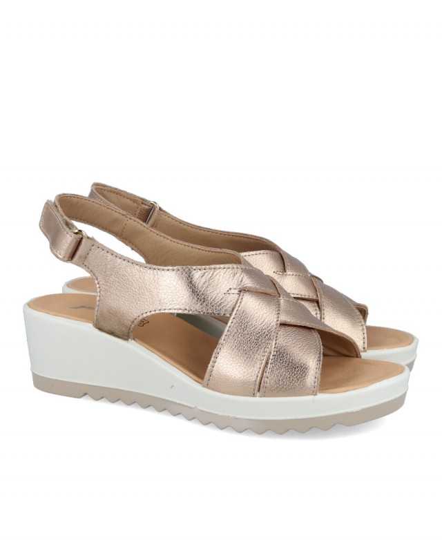 Metallic wedge sandal Imac 757510 26745/013