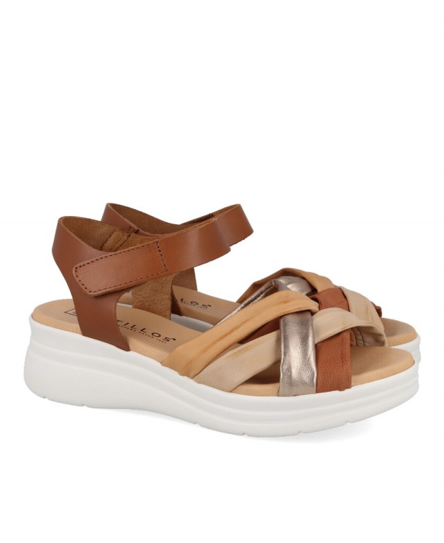 Pitillos wedge strappy sandals 10610