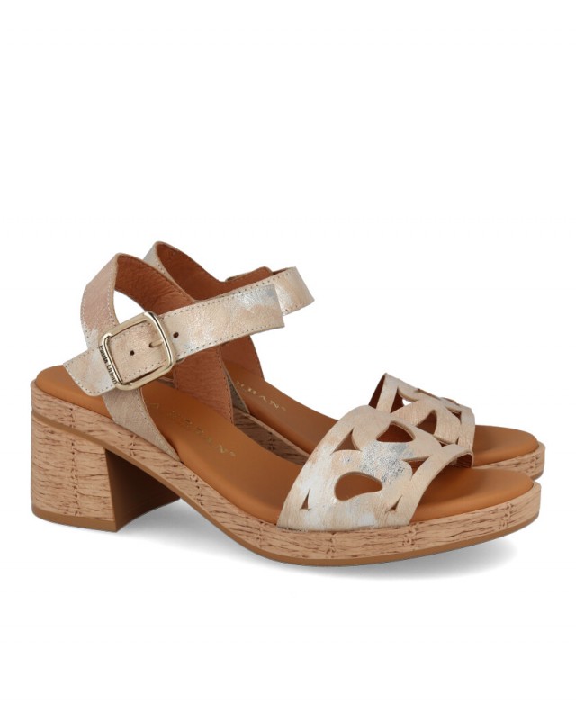 Paula Urban 34-767 low heel sandals