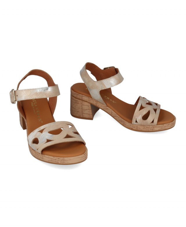 Paula Urban 34-767 low heel sandals