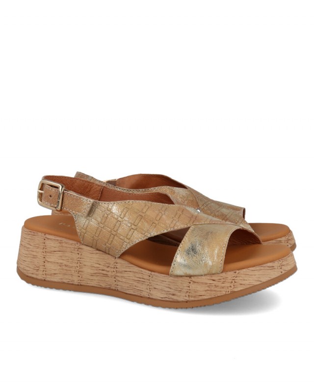 Paula Urban 33-787 women's cross strap sandal