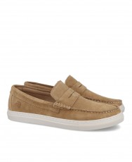 Sporty split leather moccasins Agot ORB