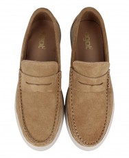 Sporty split leather moccasins Agot ORB