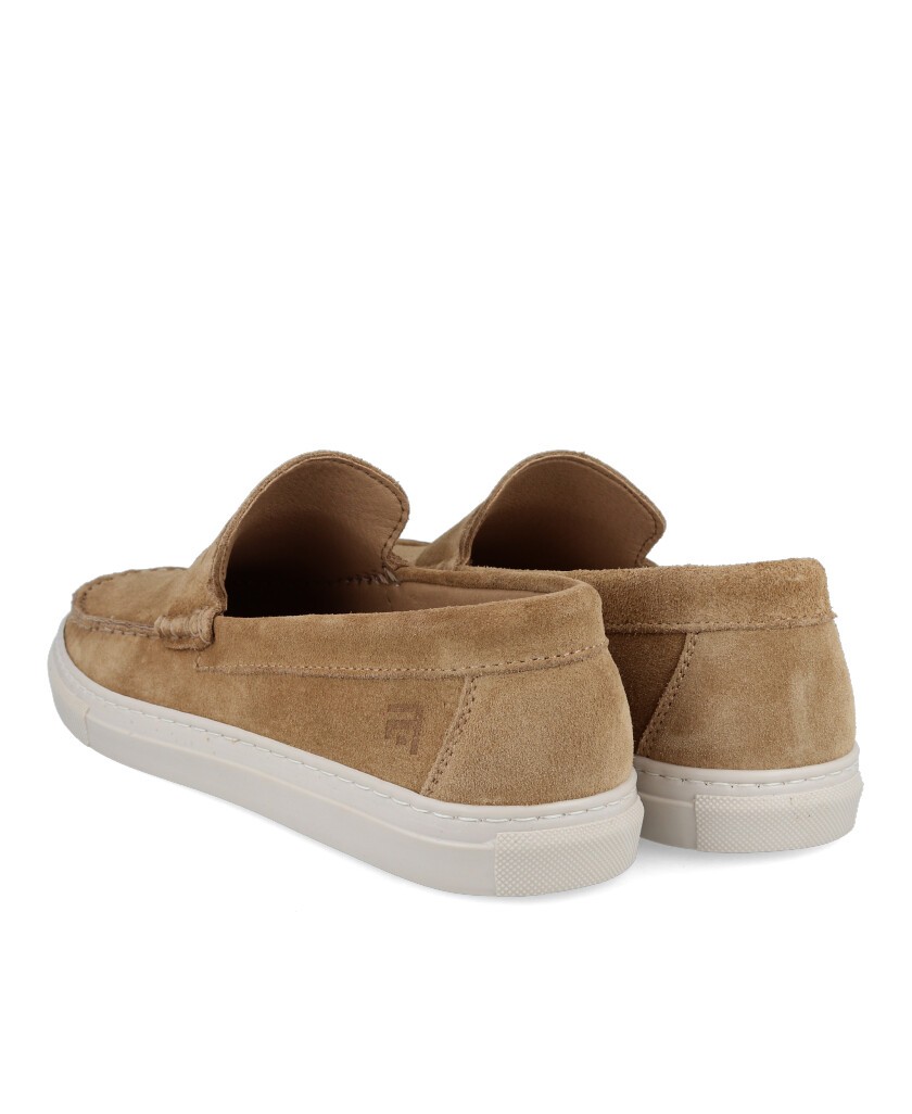 Sporty split leather moccasins Agot ORB