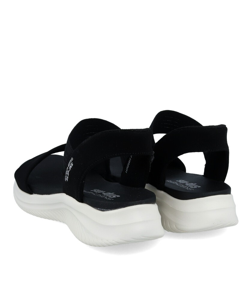 Sandalias negras Skechers Slip-Ins Ultra Flex 3.0