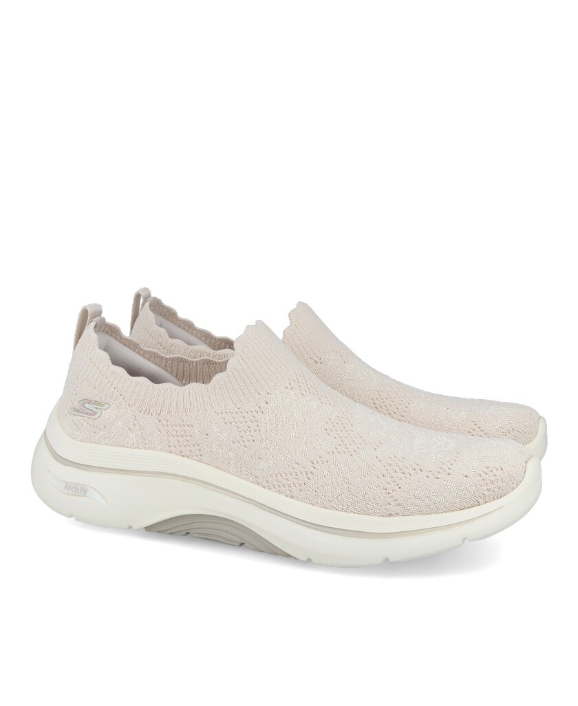 Moccasins Skechers Go Walk Arch Fit 2.0 Pink Linda