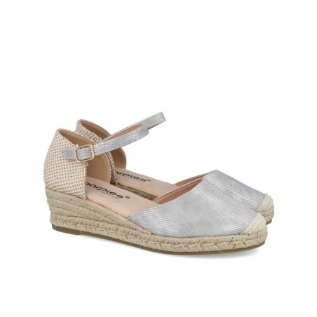 Amarpies ACX28502 silver jute sandals