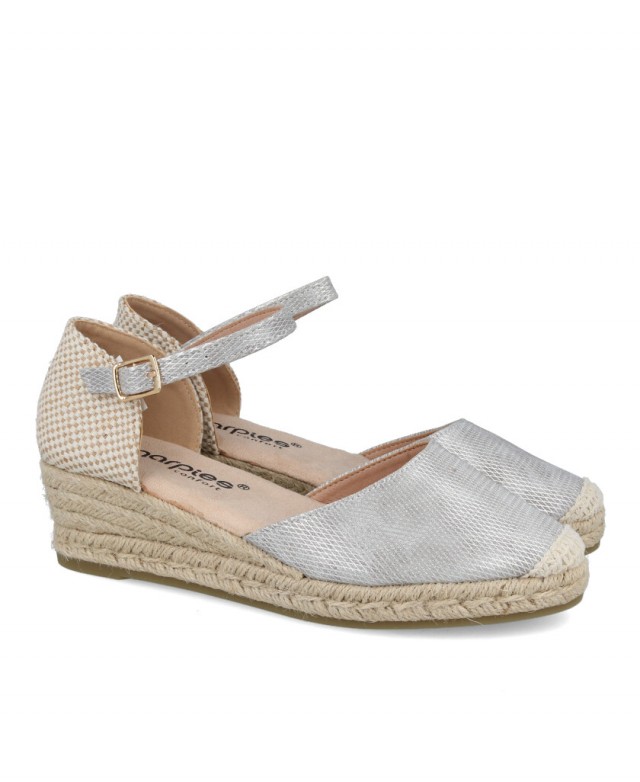 Amarpies ACX28502 silver jute sandals