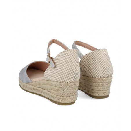 Amarpies ACX28502 silver jute sandals