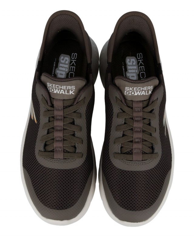 Deportiva verde Skechers Slip-Ins: Go Walk Flex