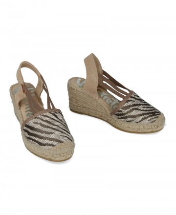 Espadrilles in animal print Vidorreta Clavel 18400TSCL