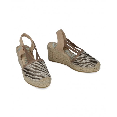 Espadrilles in animal print Vidorreta Clavel 18400TSCL