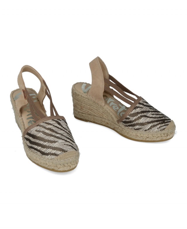Alpargata animal print Vidorreta Clavel 18400TSCL