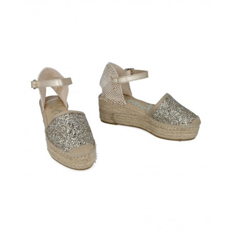 Metallic espadrilles Vidorreta Creta 07100GTCR