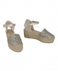 Metallic espadrilles Vidorreta Creta 07100GTCR Metallic espadrilles Vidorreta Creta 07100GTCR