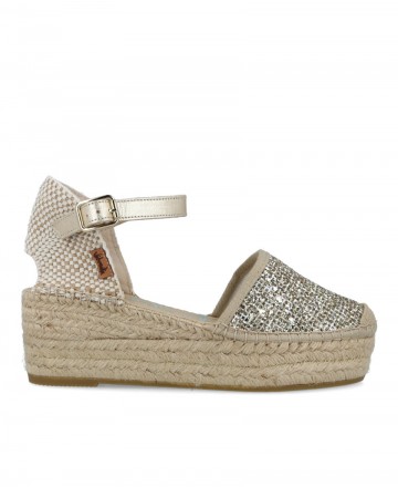 Metallic espadrilles Vidorreta Creta 07100GTCR