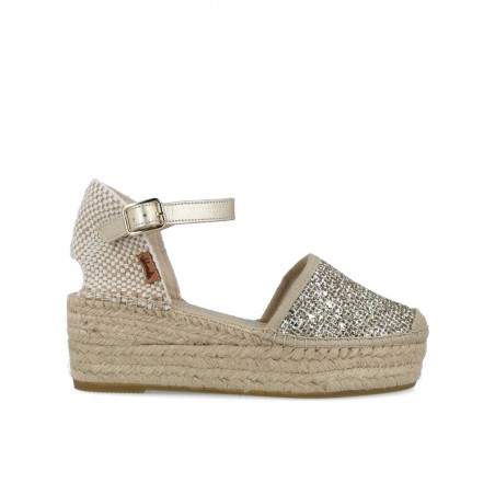 Metallic espadrilles Vidorreta Creta 07100GTCR