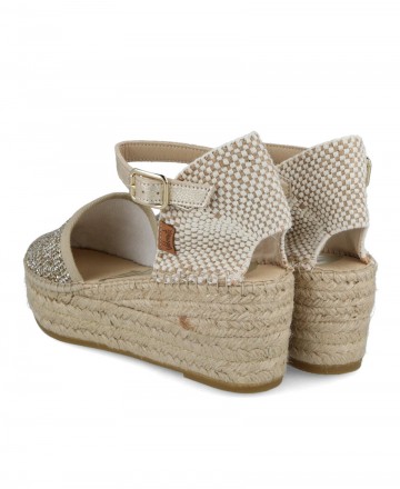 Metallic espadrilles Vidorreta Creta 07100GTCR