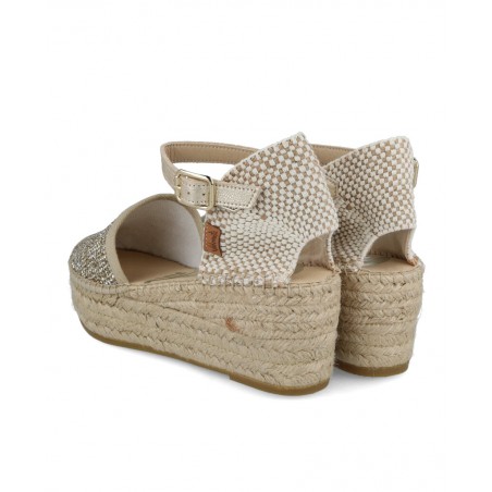 Metallic espadrilles Vidorreta Creta 07100GTCR