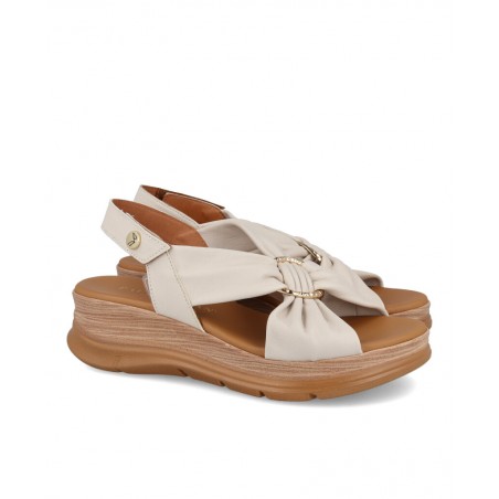 Paula Urban 24-613 leather wedge sandals