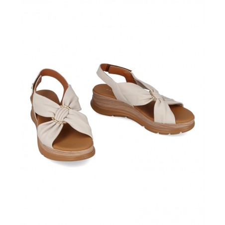 Paula Urban 24-613 leather wedge sandals