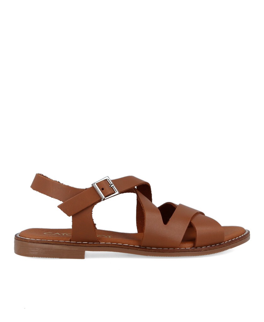 Catchalot 5572 flat leather sandals
