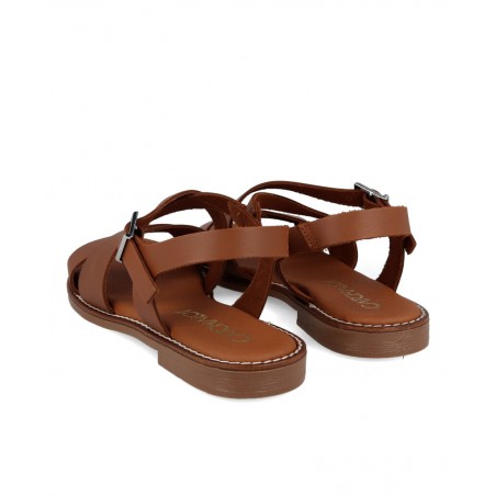 Catchalot 5572 flat leather sandals