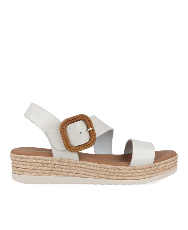 Catchalot 5694 low wedge sandals