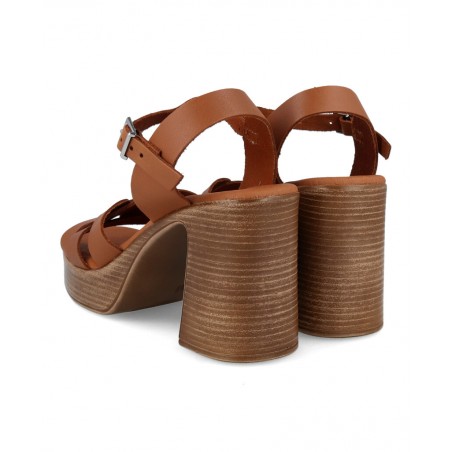 Leather sandals with straps Catchalot 5640