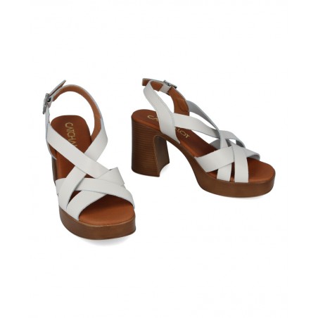 White leather sandals Catchalot 5645