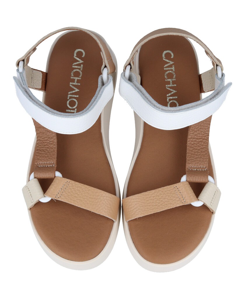 White leather sandals Catchalot 5645