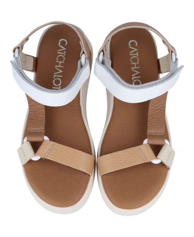 White leather sandals Catchalot 5645 White leather sandals Catchalot 5645