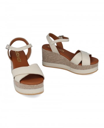 Catchalot 5736 high wedge sandals