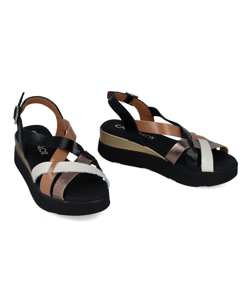 Sandalias de cuña con tiras Catchalot 5670